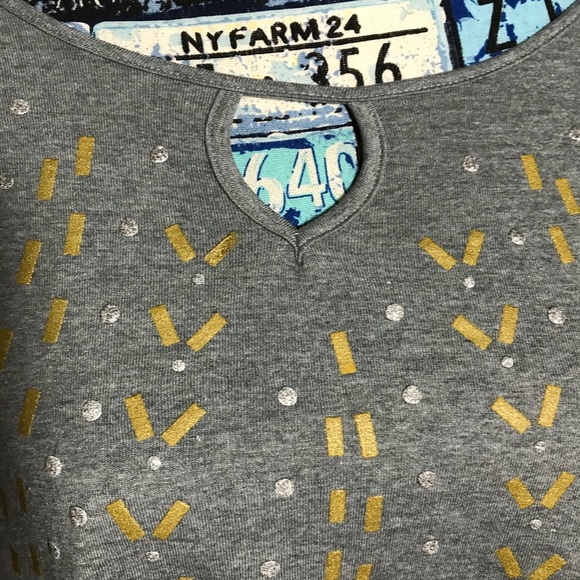 NWT Just My Size Women’s Sparkly Gray Shirt 4X - Picture 7 of 13